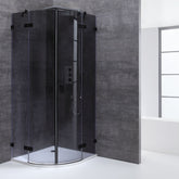 AWT LARB Douchecabine profiel loos rookglas - Mat zwart